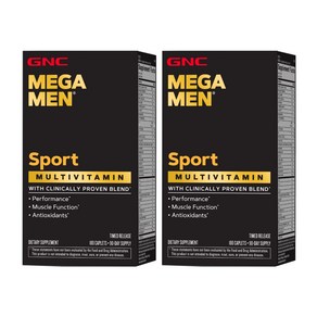 GNC 지앤씨 메가맨 스포츠 180정1+1 Mega Men Spots 180cts 1+1, 180정, 2개