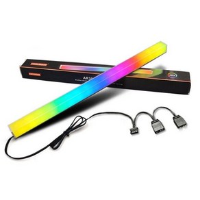 알루미늄 합금 RGB PC 케이스 LED 스트립 마그네틱 컴퓨터 라이트 바 5V/3PIN ARGB 마더 보드 게임 DIY, 01 CHINA _ 02 4Pin with 5V 3P, 1개