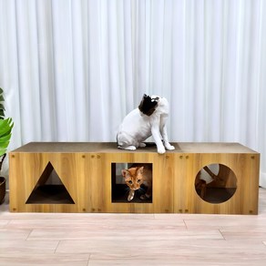 마아 고양이 스크래쳐 대형 터널 숨숨집 125cm, 1개