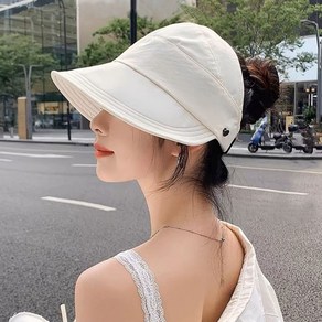 DS 바캉스 마스크걸이 선캡 썬캡 캡 자외선차단 여름 캡보닛햇 버킷햇 여성 모자