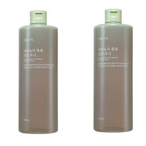 [NEW] 식물나라 어린녹차 촉촉 진정토너 500mL, 2개