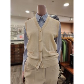 BCBG O.라빙펄VEST_B3A1K501 71 [L/BEIGE]