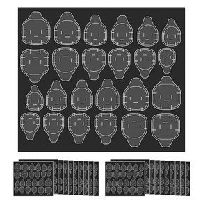실리콘 네일팁 양면테이프 네일 부착 젤타입 스티커