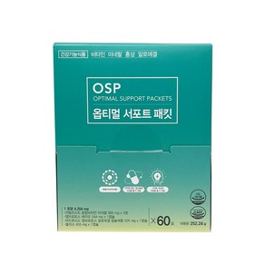 매나테크 옵티멀 서포트 패킷 (60포) +포켓물티슈 증정, 1개, 60포