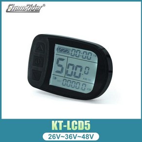 Ebike 지능형 KT LCD LCD5 Ktlcd5 컨트롤패널 디스플레이 전기 자전거 부품 KT 컨트롤러 24V 36V 48V, 01 LCD5, 1개