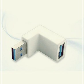 USB 3.0 젠더- 연장(M F) 꺾임형 화이트 하향 90EA12451245