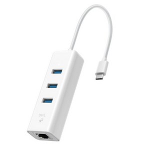 티피링크 USB C타입 3포트 허브 및 기가비트 이더넷 어댑터 UE330C, Mix(혼합색상) 1개