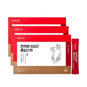 대원제약 면역엔 6년근 홍삼스틱 (3박스/3개월분), 3개, 10ml