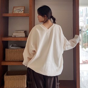 [5XL] BIG/뽀송 기모 반전V맨투맨 3colo