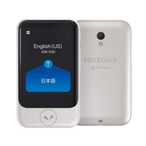 포켓토크 S POCKETALK 동시 번역기 양방향 실시간 통역기 화이트 Wifi, 본체만