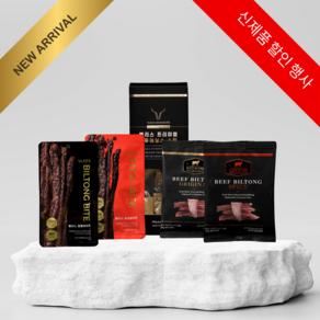 VLEES 남아공 3대 육포 세트 (빌통 드루어보스 칠리바이트 Biltong Doewos Chili Bites), 220g, 1세트