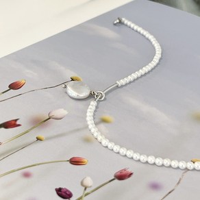 Pearl Pendant Anklet 딸랑이 진주 발찌 (Silver 925)