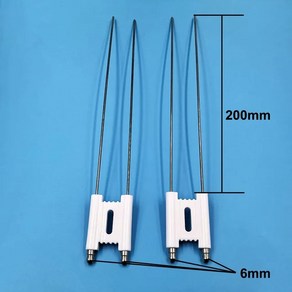 보일러화플러그 10cm 20cm H 형 화 전극 오일 버너 보일러 연소 액세서리 세라믹 바늘 스파크 플러그, 02 200mm, 1개