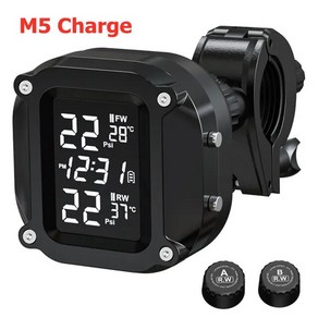 태양열 충전 TPMS 오토바이 타이어 압력 센서 모니터링 시스템 온도 경보, [03] M5 Chage, 1개, 03 M5 Chage