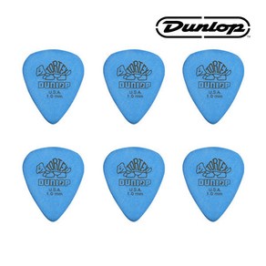 세트(6) 던롭 피크 418R1.0 Tortex STD 1.0mm PICK