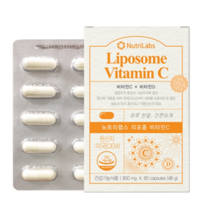 리포좀 비타민C 뉴트리랩스 비타민씨 800mg 60캡슐 1박스, 1개, 60정