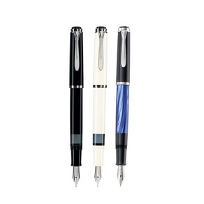 Pelikan 펠리칸 M205 만년필 Classic M205 입사 졸업 승진 선물, 펜촉 B 블루 1.0mm