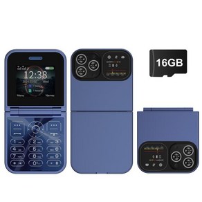 SERVO F15 미니 플립 휴대폰 듀얼 SIM GSM 스피드 다이얼 매직 보이스 카메라 블랙리스트 소형 폴드 휴, 16GB, 06 blue N 16GB TF cad