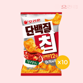 오리온 닥터유 단백질칩 칠리살사맛(60g) x 10개 과자 간식, 60g