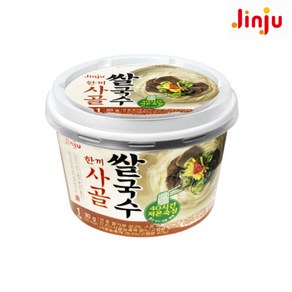 진주햄 한끼 사골 쌀국수 93g 컵라면 면류, 12개