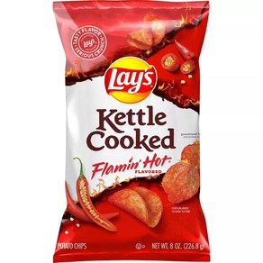 레이즈 케틀 쿡 플레이밍 핫 감자칩 Lay's Kettle Cooked Flamin' Hot Potato Chips