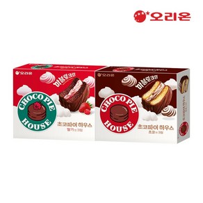 초코파이하우스 딸기앤크림 12P + 초코앤크림 12P (408g) 각 1개씩