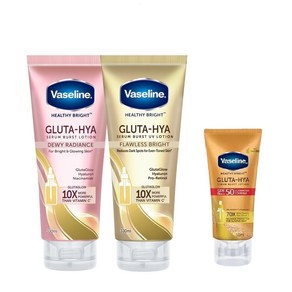 바세린 바디로션세트+선세럼 50 Gluta-Hya Vaseline Lotion, 2개, 330ml