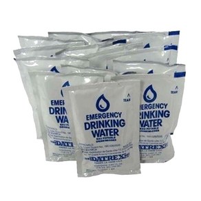 Datrex Emergency Water Packet 4.227 oz - 3 Day/72 Hour Supply (18 Packs) White