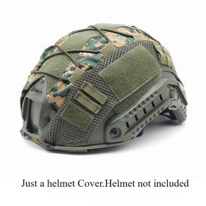 MH PJ OPS 코어 전술 헬멧 커버 에어소프트 페인트볼 하이컷 탄성 카모, 1개, 03 Helmet Cove E