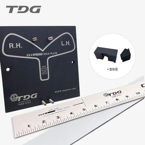[티디지] 클럽 길이 측정 퍼터아답터 마킹가이드 골프피팅장비, 상세 설명 참조, 1개