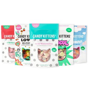 [영국발송]140g 5종류 스웨디시 젤리 캔디키튼 디스커버리 셀렉션 Candy Kittens DISCOVERY Selection, 5개, 140g