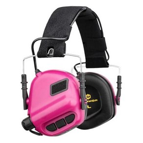 EARMOR M31 MODE4 전자 사격 귀마개 안전 전술 총 소리 증폭 청력 보호 NRR 22dB, [05] Pink, 1개