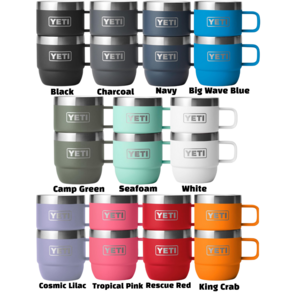 보온 보냉 등산 감성캠핑 스텐 스테인레스 쌓을 수 있는 예티 램블러 머그 컵 YETI Ramble 6 oz Stackable Mug, 1세트