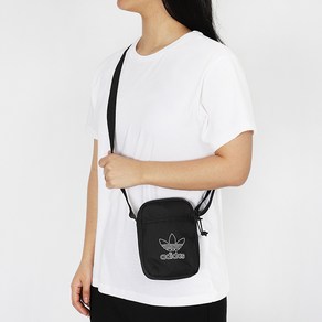 아디다스 크로스백 Adicolo Festival Coss BAG 블랙-화이트 로고, 상세설명참조, 1, 1개