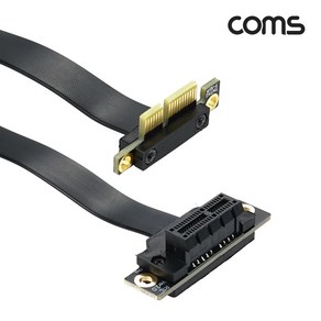 BD205 Coms PCI-E 3.0 1x 1배속 연장 아답터 꺾임 플랫형 20cm, bao@-/ 본상품선택, 1개