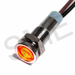 SM-6-R 6파이 레드 LED 인디게이터 램프 DC 3~24V, 1개