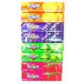 Sugus Fuity Tasty Sweet Chewy Candy Mix Flavoed Oange Raspbey Geen Apple and Blackcuant, 1개, 317.51g