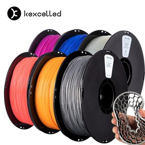 켁셀드 TPU 필라멘트 고속 3D프린터 K7 95A 플렉시블 FILAMENT 1kg, 실버