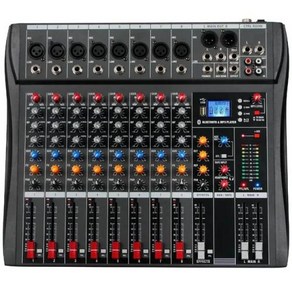 오디오 음향 디지털 믹서 오인페 호환 dj 컨트롤러 사운드 믹싱 테이블 카드 전문 pc 콘솔 인터페이스 콘솔 프로 장비 8 채널, 1) C8