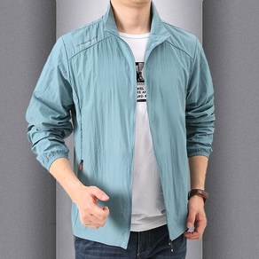 남성 무지 바람막이 자켓 경량 집업 점퍼 데일리 자외선 차단 아우터 여름바람막이