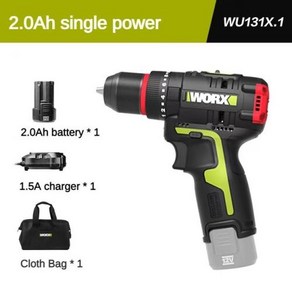 WORX 리튬 전기 공구 WU130X WU131X WU132X WU129 WU132 12V, 없음, 5) WU131X.1