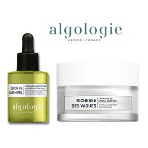 Algologie 알골로지 안티 블래미쉬 세럼 30ml + 하이드라 컴포트 리치 크림 50ml 세트, 1개