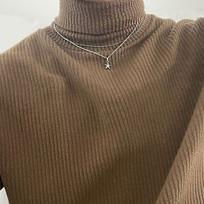 [루크문] 사막불가사리 남녀공용 3mm 써지컬스틸 체인 목걸이 !!(주문폭주예정) / DESERT STARFISH CHAIN NECKLACE