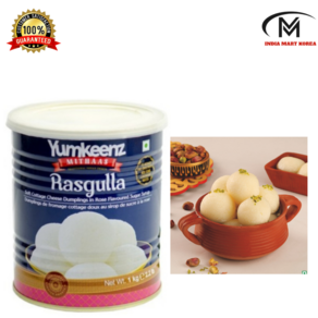 Yumkeen Rasgulla 1kg 달달한 라스굴라 (간식)1kg, 2개