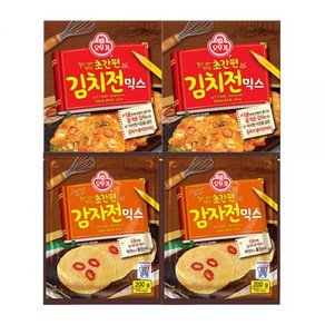 오뚜기 초간편 김치전믹스 320g 2개+감자전믹스 200g 2개, 감자전믹스 200g 4개, 1개