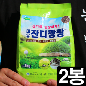 대유 잔디짱짱 1kg 2개세트 - 뿌려주는 잔디 영양제, 2개