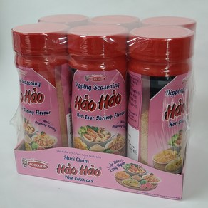 [베트남] HaoHao 무의참 새우소금 120g (6pcs) / 과일소금 하오하오 Dipping Seasoning HOT & SOUR SHRIMP flavou, 6개