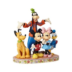 Enesco Disney Taditions by Jim Shoe Fab Five The Gangs All Hee Figuine 8.750 Multi-Coloed, 1개