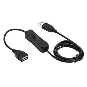 USB 전원 케이블 스위치 on/off usb연장 1m 2m_230824, 블랙 2m, 1개