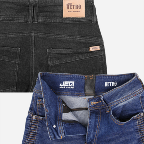 바이크 라이딩진 BBJ JEDI RETRO JEANS / 블랙비자칼 제다이 레트로 진 (블랙 / 블루)